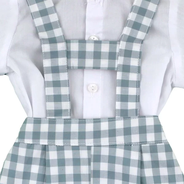 Conjunto Vichy en Cuadros Verdes2