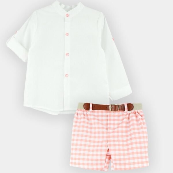 Conjunto Camisa Manga Larga y Pantalón Vichy2